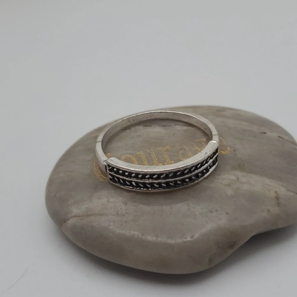 10.5 silver Phoenix ring R164 - Picture 2 of 4